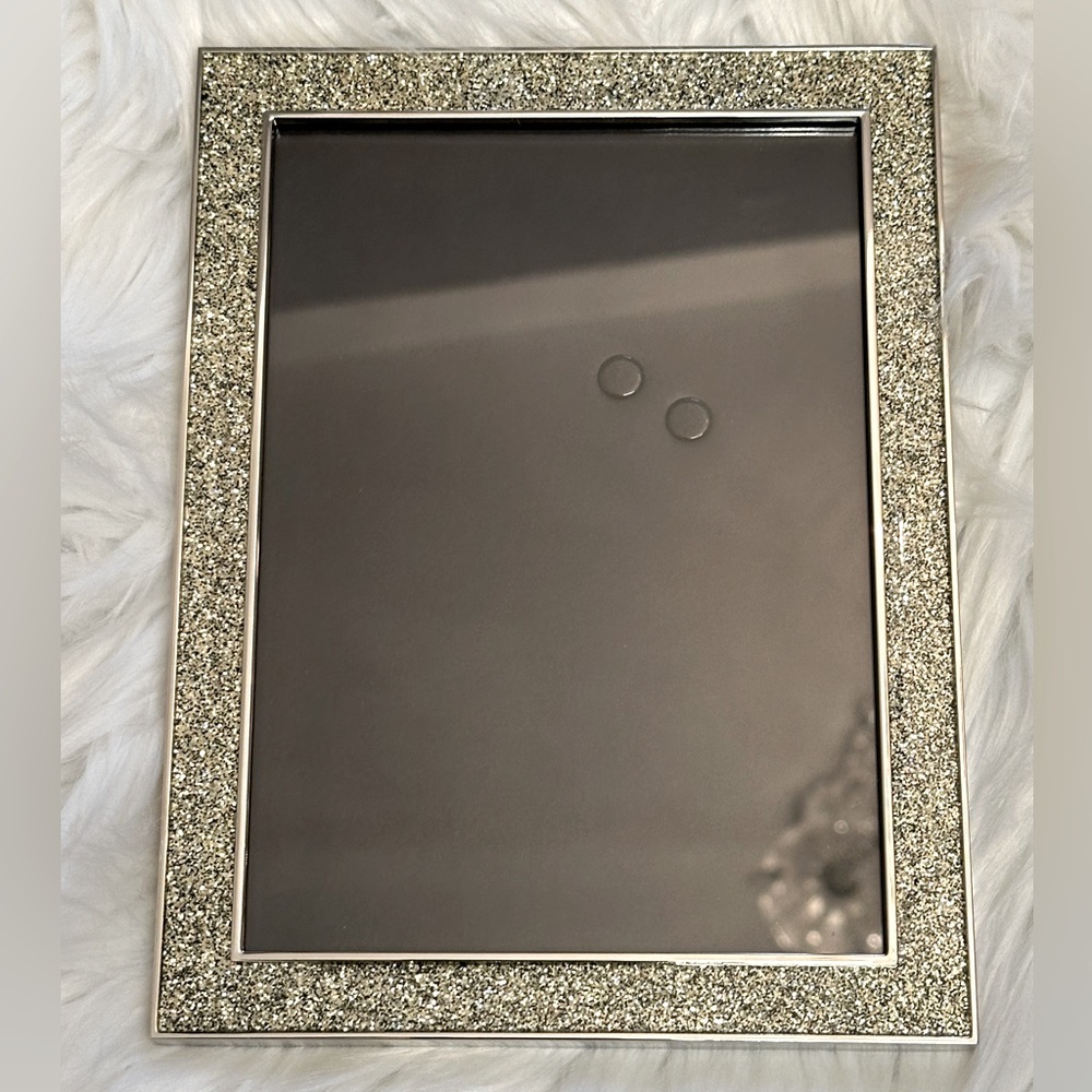 5x7 Photo Frame - Siena Glitter Silver Border